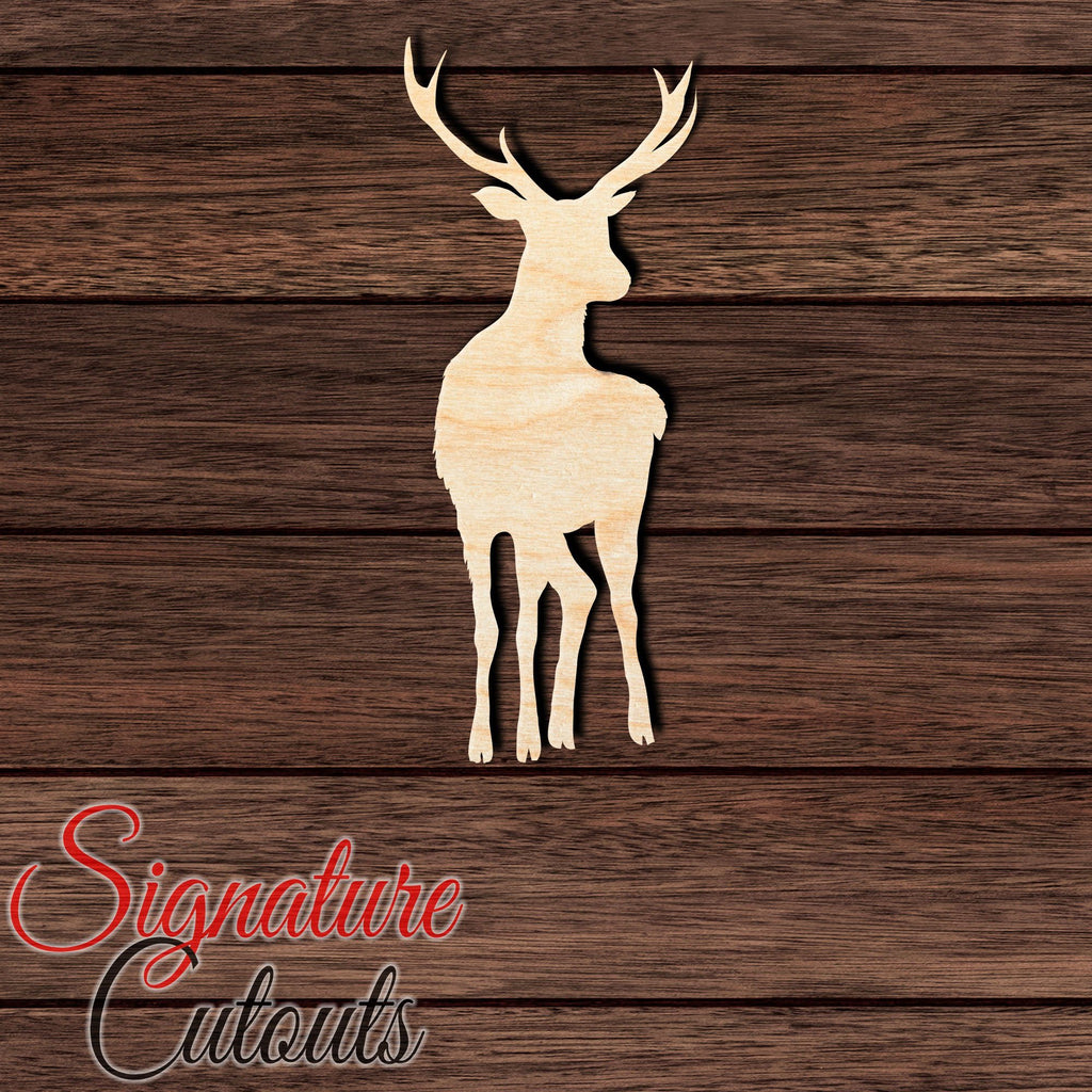 Deer 007 Shape Cutout in Wood, Acrylic or Acrylic Mirror - Signature Cutouts