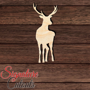 Deer 007 Shape Cutout in Wood, Acrylic or Acrylic Mirror - Signature Cutouts
