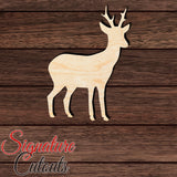 Deer 009 Shape Cutout in Wood, Acrylic or Acrylic Mirror - Signature Cutouts