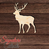 Deer 010 Shape Cutout in Wood, Acrylic or Acrylic Mirror - Signature Cutouts