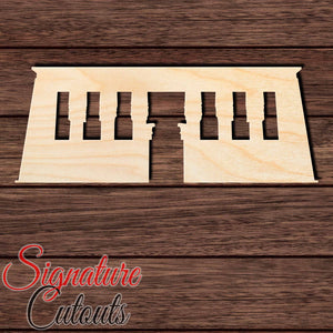 Dendera Temple (Egypt) Shape Cutout in Wood, Acrylic or Acrylic Mirror - Signature Cutouts