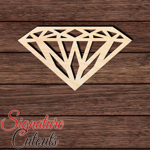 Diamond 002 Shape Cutout in Wood, Acrylic or Acrylic Mirror - Signature Cutouts