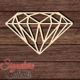 Diamond 007 Shape Cutout in Wood