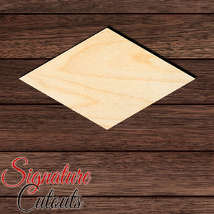 Diamond Shape Cutout in Wood, Acrylic or Acrylic Mirror - Signature Cutouts