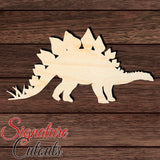 Dinosaur 005 Shape Cutout in Wood, Acrylic or Acrylic Mirror - Signature Cutouts