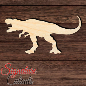 Dinosaur 011 Shape Cutout in Wood, Acrylic or Acrylic Mirror - Signature Cutouts