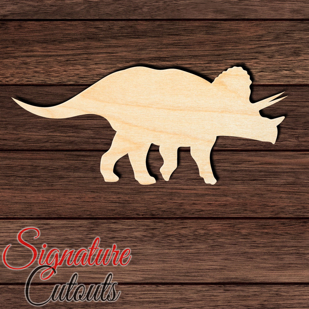 Dinosaur 012 Shape Cutout in Wood, Acrylic or Acrylic Mirror - Signature Cutouts