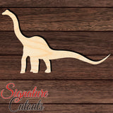 Dinosaur 014 Shape Cutout in Wood, Acrylic or Acrylic Mirror - Signature Cutouts