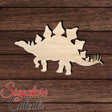 Dinosaur 018 Shape Cutout in Wood, Acrylic or Acrylic Mirror - Signature Cutouts