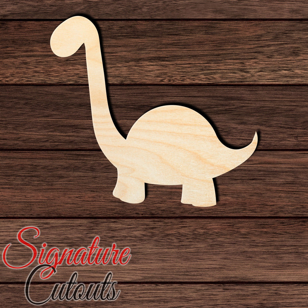 Dinosaur 019 Shape Cutout in Wood, Acrylic or Acrylic Mirror - Signature Cutouts
