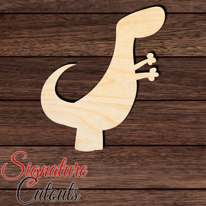 Dinosaur 020 Shape Cutout in Wood, Acrylic or Acrylic Mirror - Signature Cutouts