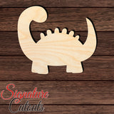 Dinosaur 022 Shape Cutout in Wood, Acrylic or Acrylic Mirror Craft Shapes & Bases Signature Cutouts 