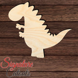 Dinosaur 024 Shape Cutout in Wood, Acrylic or Acrylic Mirror - Signature Cutouts
