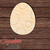 Dinosaur Egg 002 Paint by Line Shape Cutout in Wood