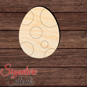 Dinosaur Egg 003 Paint by Line Shape Cutout in Wood, Acrylic or Acrylic Mirror - Signature Cutouts