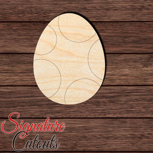 Dinosaur Egg 004 Paint by Line Shape Cutout in Wood, Acrylic or Acrylic Mirror - Signature Cutouts