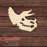 Dinosaur Skull 001 Shape Cutout in Wood, Acrylic or Acrylic Mirror - Signature Cutouts