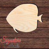 Discus Fish 001 Shape Cutout in Wood, Acrylic or Acrylic Mirror - Signature Cutouts