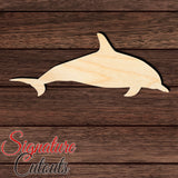 Dolphin 002 Shape Cutout in Wood, Acrylic or Acrylic Mirror - Signature Cutouts