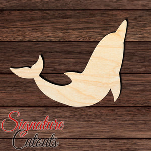 Dolphin 006 Shape Cutout in Wood, Acrylic or Acrylic Mirror - Signature Cutouts