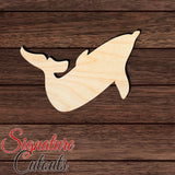 Dolphin 008 Shape Cutout in Wood, Acrylic or Acrylic Mirror - Signature Cutouts