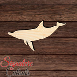Dolphin 010 Shape Cutout in Wood, Acrylic or Acrylic Mirror - Signature Cutouts