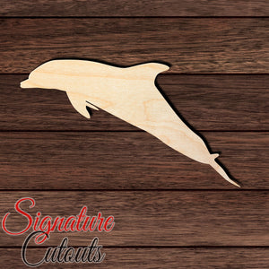 Dolphin 018 Shape Cutout in Wood, Acrylic or Acrylic Mirror - Signature Cutouts