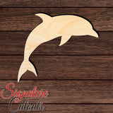 Dolphin 025 Shape Cutout in Wood, Acrylic or Acrylic Mirror - Signature Cutouts