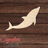 Dolphin 032 Shape Cutout in Wood, Acrylic or Acrylic Mirror - Signature Cutouts