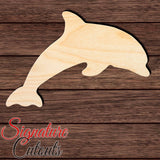 Dolphin 036 Shape Cutout in Wood