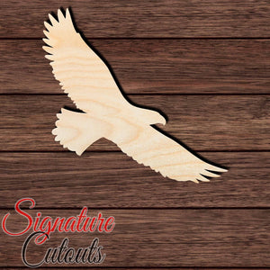 Eagle 001 Shape Cutout in Wood, Acrylic or Acrylic Mirror - Signature Cutouts