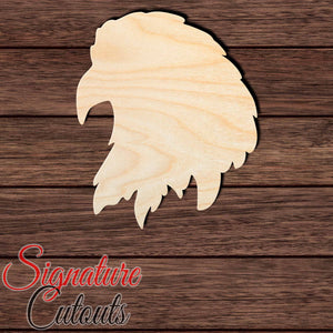 Eagle 006 Shape Cutout in Wood, Acrylic or Acrylic Mirror - Signature Cutouts