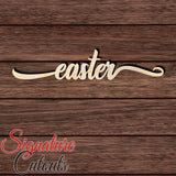 Easter Script 001 Shape Cutout in Wood, Acrylic or Acrylic Mirror - Signature Cutouts