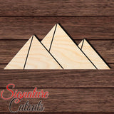 Egyptian Pyramids 001 Shape Cutout in Wood, Acrylic or Acrylic Mirror - Signature Cutouts