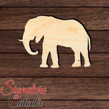 Elephant 003 Shape Cutout in Wood, Acrylic or Acrylic Mirror - Signature Cutouts