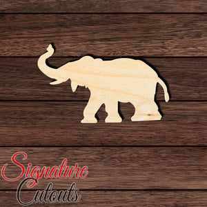 Elephant 005 Shape Cutout in Wood, Acrylic or Acrylic Mirror - Signature Cutouts
