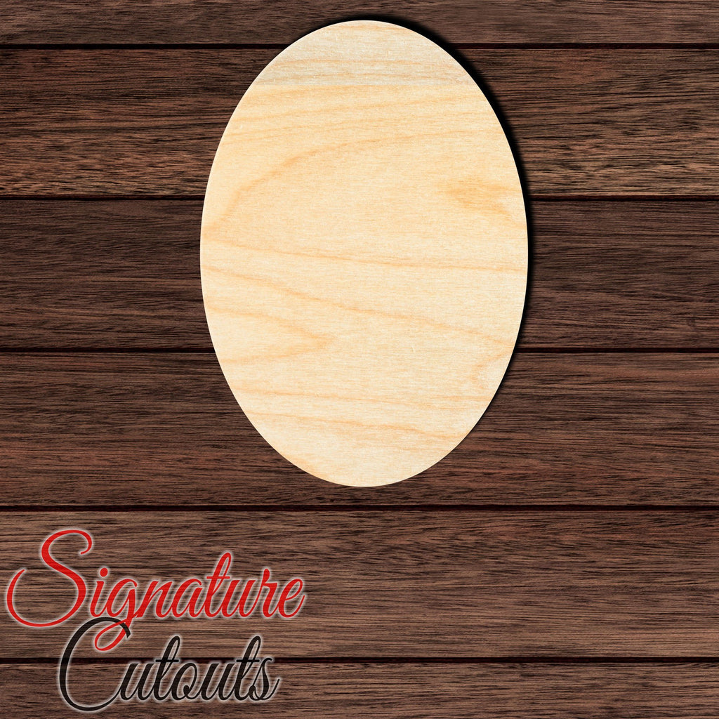 Ellipse / Egg Shape Cutout in Wood, Acrylic or Acrylic Mirror - Signature Cutouts