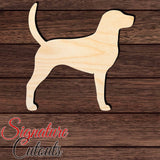 English Foxhound Shape Cutout in Wood, Acrylic or Acrylic Mirror - Signature Cutouts