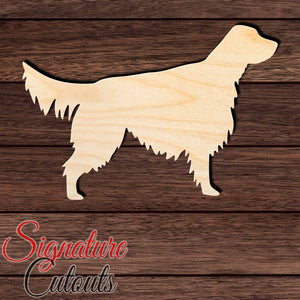 English Setter Shape Cutout in Wood, Acrylic or Acrylic Mirror - Signature Cutouts