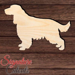 English Springer Spaniel Shape Cutout in Wood, Acrylic or Acrylic Mirror - Signature Cutouts