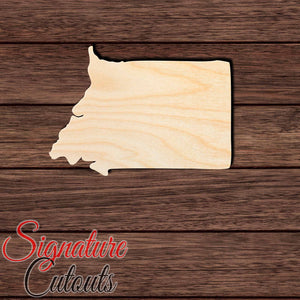 Equatorial Guinea Shape Cutout in Wood, Acrylic or Acrylic Mirror - Signature Cutouts