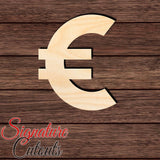 Euro Symbol 001 Shape Cutout in Wood, Acrylic or Acrylic Mirror - Signature Cutouts