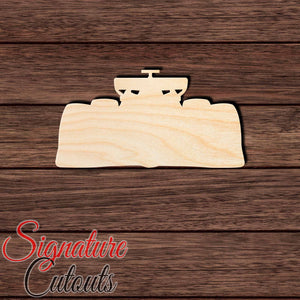 F1 002 Shape Cutout in Wood, Acrylic or Acrylic Mirror - Signature Cutouts