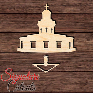 Farol do Arnel in the Azores, São Miguel Shape Cutout in Wood Craft Shapes & Bases Signature Cutouts 