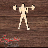 Female Weightlifter 005 Shape Cutout in Wood, Acrylic or Acrylic Mirror - Signature Cutouts
