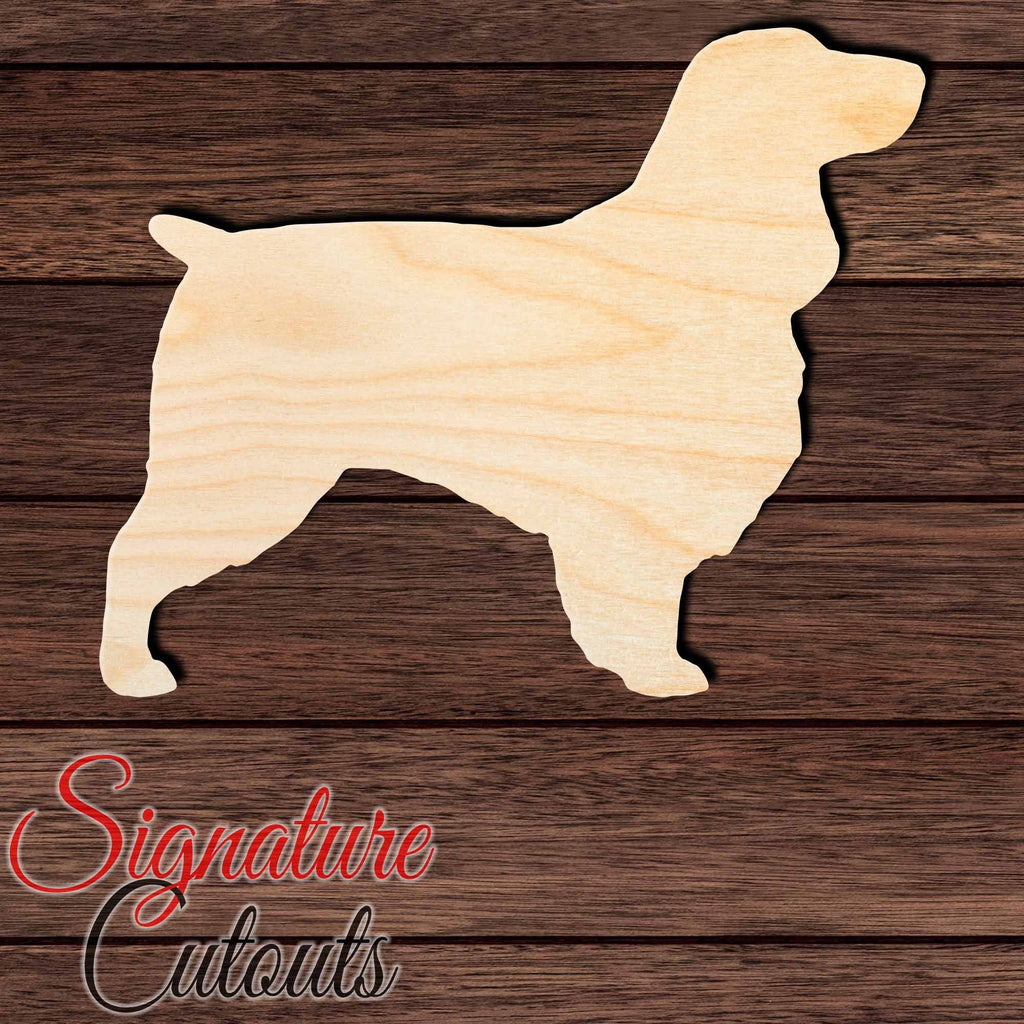Field Spaniel Shape Cutout in Wood, Acrylic or Acrylic Mirror - Signature Cutouts