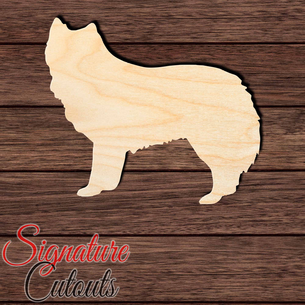 Finnish Lapphund 002 Shape Cutout in Wood, Acrylic or Acrylic Mirror Craft Shapes & Bases Signature Cutouts 