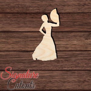 Flamenco Female Dancer 002 Shape Cutout in Wood, Acrylic or Acrylic Mirror - Signature Cutouts