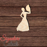 Flamenco Female Dancer 002 Shape Cutout in Wood