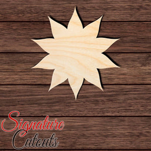 Flower 001 Shape Cutout in Wood, Acrylic or Acrylic Mirror - Signature Cutouts